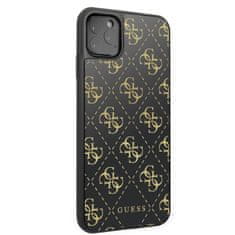 Guess Guess dvoslojno ohišje z bleščicami Peony G - Ohišje za iPhone 11 Pro Max (črno)