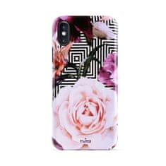 Puro PURO Glam Geo Flowers - Etui iPhone Xs / X (Pink Peonies)