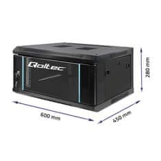 Qoltec qoltec rack omara 19" | 4u | 600 x 280 x 450 | črna | viseča