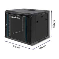 Qoltec qoltec rack omara 19" | 9u | 600 x 500 x 600 | črna | viseča