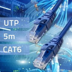 Qoltec qoltec kabelski patchcord utp | cat6 | 2 x rj-45 | 5m | visoka hitrost | zlato