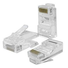 Qoltec qoltec rj45 modularni konektor | cat5e | utp | pozlačeni kontakti | 10 kosov