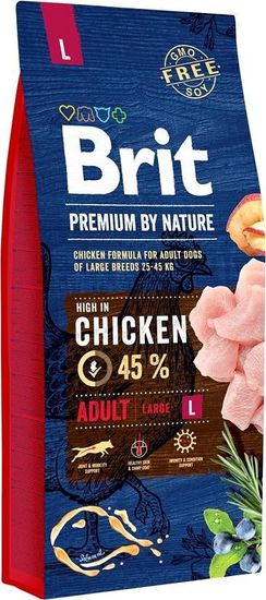 Brit BRIT Premium by Nature Junior L Chicken - suha hrana za pse - 15 kg