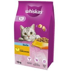 Whiskas Whiskas STERILE mačke suha hrana Adult Chicken 14 kg