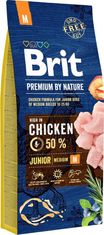 Brit BRIT Premium by Nature Junior Medium Chicken - suha hrana za pse - 15 kg