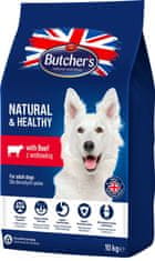 Butcher's BUTCHER'S Natural&amp;Healthy z govedino - suha hrana za pse - 10 kg