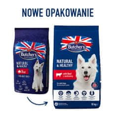 Butcher's BUTCHER'S Natural&amp;Healthy z govedino - suha hrana za pse - 10 kg