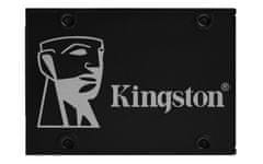 Kingston SSD Kingston KC600, 256 GB, 2.5", SATA III, 550 MB/s branja, 500 MB/s pisanja, 3D TLC, 256-bit AES šifriranje