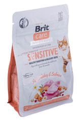 Brit BRIT Care Grain-Free Sensitive Turkey&amp;Salmon - suha hrana za mačke - 400 g