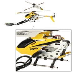 WOWO Rumeni helikopter na daljinsko upravljanje SYMA S107H RC 2,4 GHz RTF - SYMA S107H rumeni helikopter na daljinsko upravljanje RC 2,4 GHz RTF