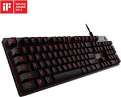 Logitech USB gaming mehanska tipkovnica G413 karbon, črna US