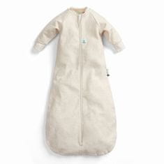 ergoPouch Spalna vreča z rokavi iz organskega bombaža Jersey Oatmeal Marle 8-24 m, 8-14 kg, 1 tog