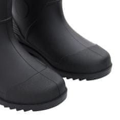Vidaxl Dežni škornji črni velikost 43 PVC