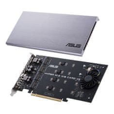 ASUS ASUS HYPER M.2 X16 CARD V2 - PCIe 3.0 notranji adapter s 128 Gbit/s pasovno širino, 1 M.2 (M) režo, 24h dostava