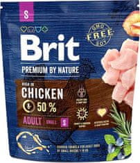 Brit BRIT Premium by Nature Adult S Chicken - suha hrana za pse - 1 kg