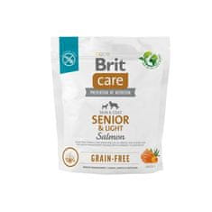 Brit Suha hrana za starejše pse vseh pasem (nad 7 let) Brit Care Dog Grain-Free Senior&amp;Light Salmon 1kg