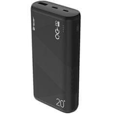 Tracer TRACER TRABAT47094 Powerbank Zunanja baterija 20000 mAh 1x USB-C PD 20W 1x USB QC 3.0 Black