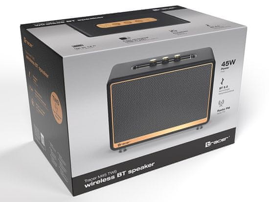 Tracer Tracer M45 Brezžični Zvočnik TWS Bluetooth 45W - Črna