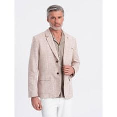 OMBRE Moška jakna REGULAR light beige MDN125080 XXL