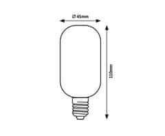 Rabalux Rabalux 79008 Zlata/medena steklena žarnica, LED E27 - 4W