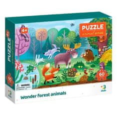 DoDo Puzzle Biomy - Čudovite gozdne živali 60 kosov
