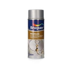 BigBuy Barva v razpršilu Bruguer 5198002 Metallic Silver 400 ml