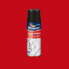 BigBuy Sintetična emajlna barva Bruguer 5197988 Spray Multi-use Vermillion Red 400 ml