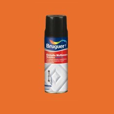 BigBuy Sintetična emajlna barva Bruguer 5197986 Spray Multi-use Orange 400 ml