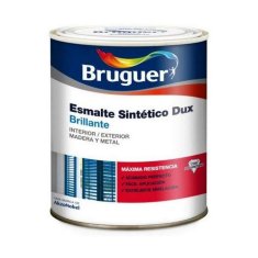 BigBuy Sintetična emajlna barva Bruguer Dux 250 ml Bela