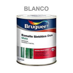 BigBuy Sintetična emajlna barva Bruguer Dux 250 ml White Matt