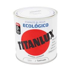 BigBuy Akrilna polirna masa Titanlux 01t056614 Ecological 250 ml Bela satensta površina