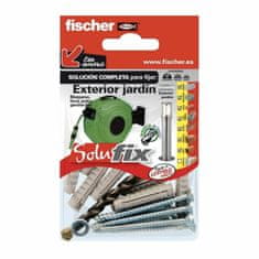 FISCHER Komplet za pritrjevanje Fischer Solufix 502680 Zunanji vrt 15 kosov