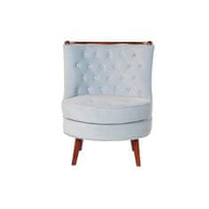 NEW Fotelj DKD Home Decor Rjava Nebesno modra Les Plastika 65 x 69 x 80 cm