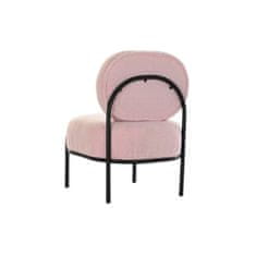 DKD Home Decor Fotelj DKD Home Decor Black Pink Metal 51 x 61 x 79 cm