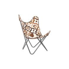 DKD Home Decor Fotelj DKD Home Decor Brown White Iron 70 x 70 x 90 cm