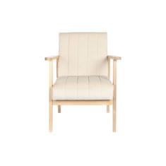 DKD Home Decor Fotelj DKD Home Decor Beige Natural Pinewood 63 x 68 x 81 cm