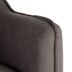BigBuy Fotelj 76,5 x 70 x 74 cm Sintetična tkanina Kovina Temno siva
