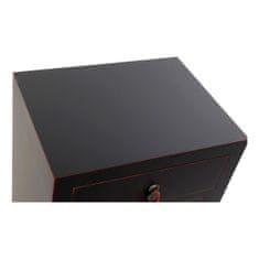 DKD Home Decor Nočna omarica DKD Home Decor Fir Red Black MDF Wood 45 x 34 x 66 cm