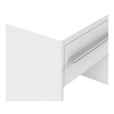 BigBuy Nočna omarica Pehmea 38,5 x 36,5 x 35 cm Aluminij Bela