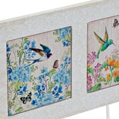 DKD Home Decor Stenski obešalnik DKD Home Decor Kovina MDF Les Ptice (40 x 7 x 26 cm)