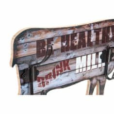 DKD Home Decor Stojalo za plašče DKD Home Decor Iron Cow MDF Wood (2 kosa) (36 x 5 x 23 cm)