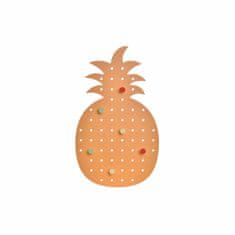 DKD Home Decor Stojalo za plašče DKD Home Decor Orange Wood Plastic Pineapple Tropical 21,5 x 1 x 37,5 cm