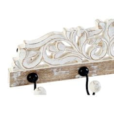 DKD Home Decor Stenski obešalnik za plašče DKD Home Decor Kovina Romantika Mango les (40 x 9 x 13 cm)