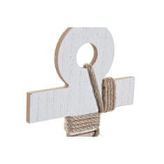 DKD Home Decor Stenski obešalnik DKD Home Decor Rope MDF Anchor Mediterranean (2 enoti) (25 x 4 x 35 cm)