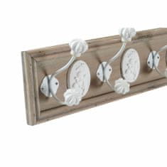 DKD Home Decor Stenski obešalnik DKD Home Decor Lesena smola Shabby Chic (50 x 9 x 16 cm) (2 enoti)