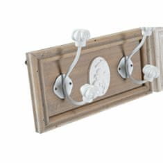 DKD Home Decor Stenski obešalnik za plašče DKD Home Decor Wood Resin Shabby Chic (27 x 9 x 16 cm) (2 enoti)