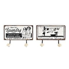 DKD Home Decor Stenski obešalnik DKD Home Decor Metal Vintage (23 x 6 x 12 cm) (2 enoti)