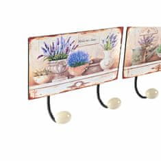 DKD Home Decor Stenski obešalnik DKD Home Decor Metal Shabby Chic (23 x 6 x 12 cm) (2 enoti)