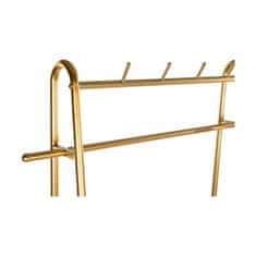 DKD Home Decor Stojalo za plašče s kolesi DKD Home Decor Golden Metal (105 x 36 x 177 cm)