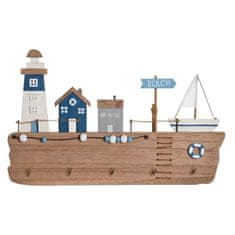 DKD Home Decor Stenski obešalnik za plašče DKD Home Decor MDF Wood (34,5 x 1,5 x 21,5 cm)